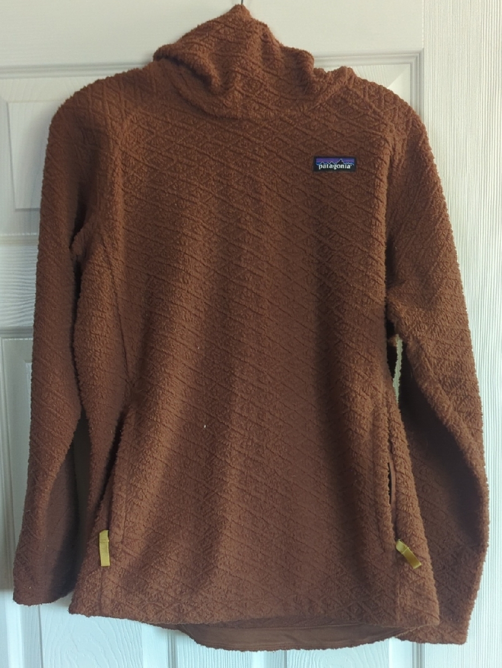 Patagonia Women's Turtleneck Fleece Sweater in Brown